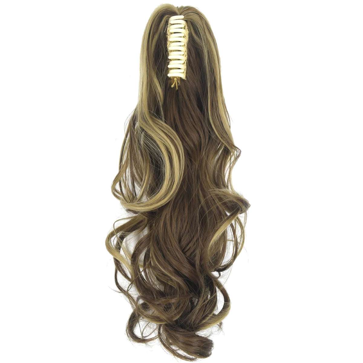 Synthetic Hair Heat Resistant 140gr Wavy Claw Clip in Ponytail hair extensions