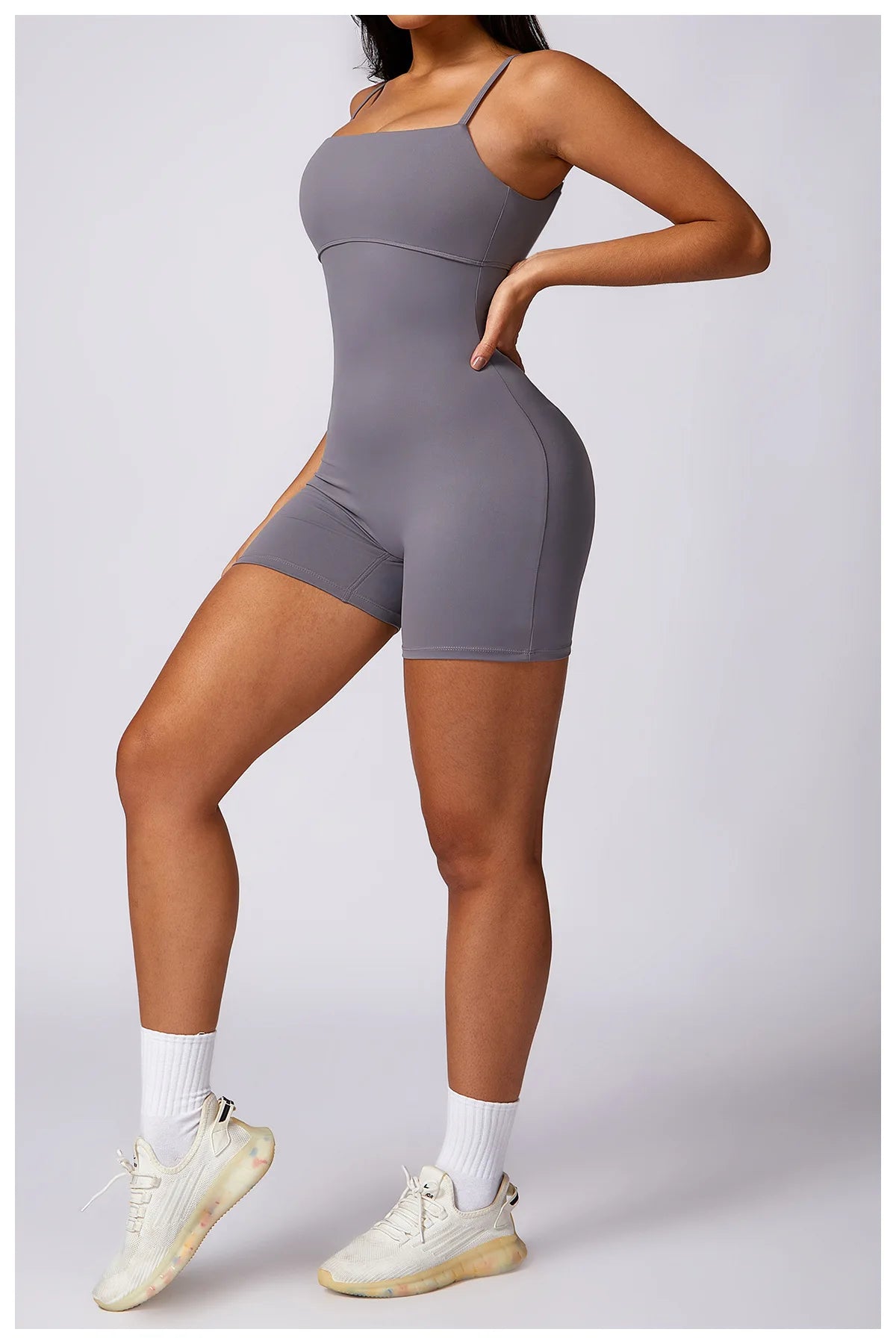 Backless Scrunch Butt Gym Workout Yoga shorts suit