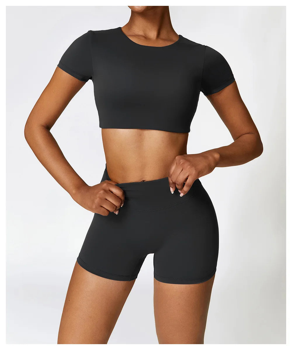 Seamless Yoga Workout Fitness Crop Top