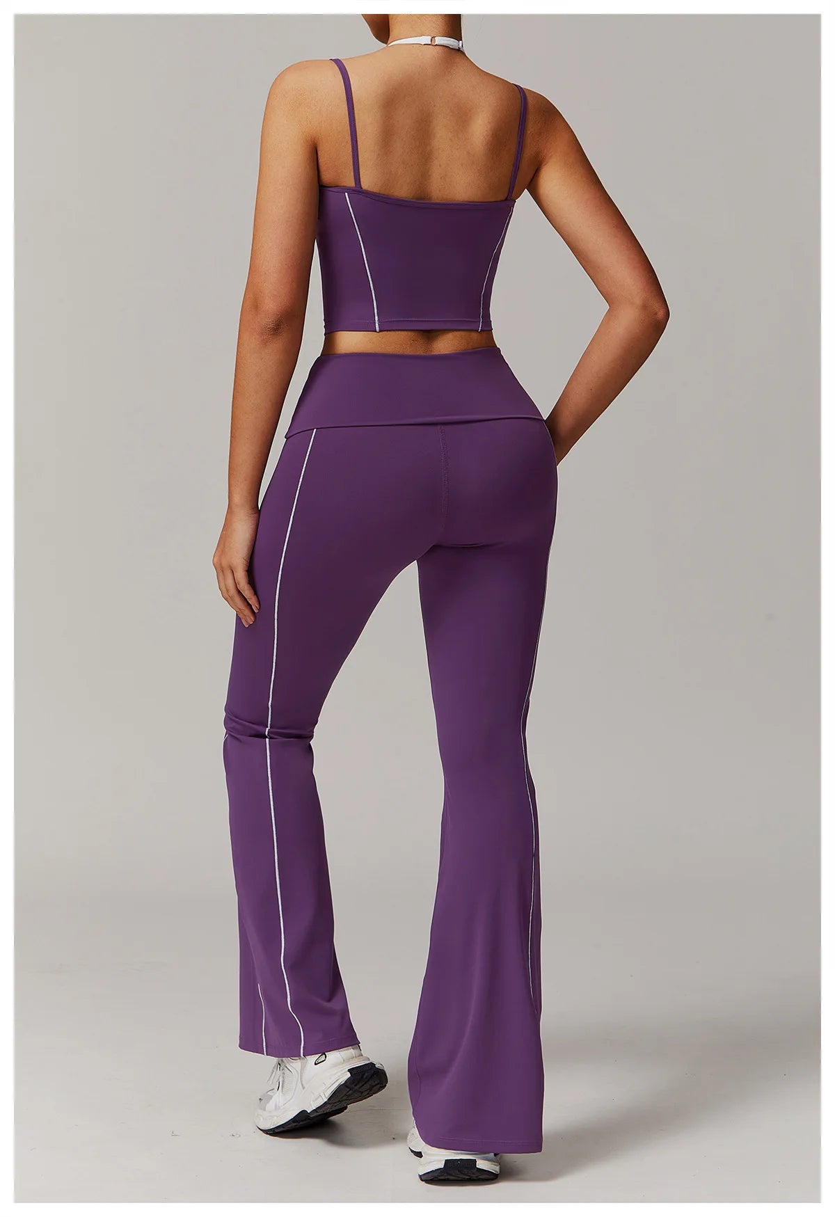 Bra & Flared high waisted leggings set