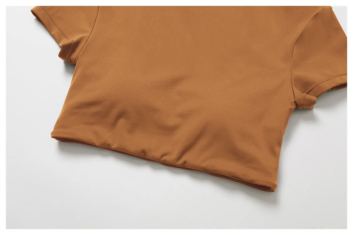 Workout Short Sleeve Shirt Gym Top