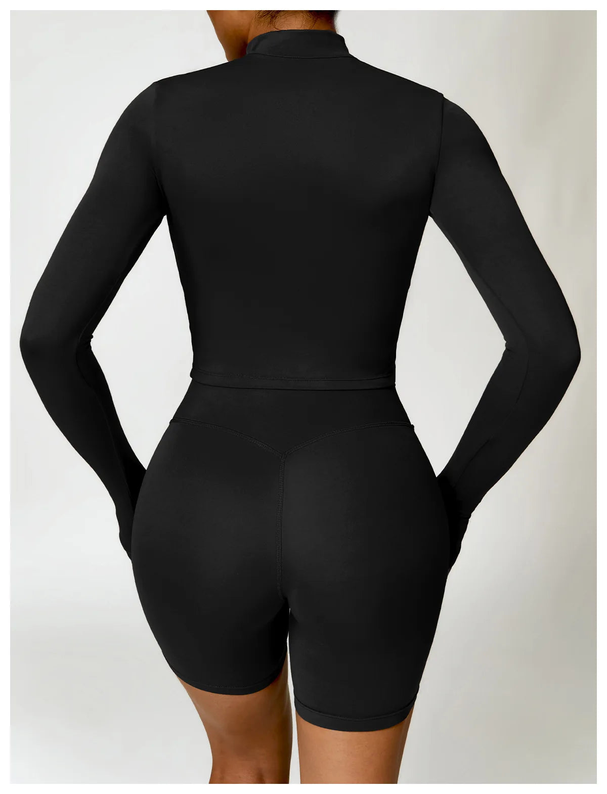 Long sleeved zipper Gym Workout jacket