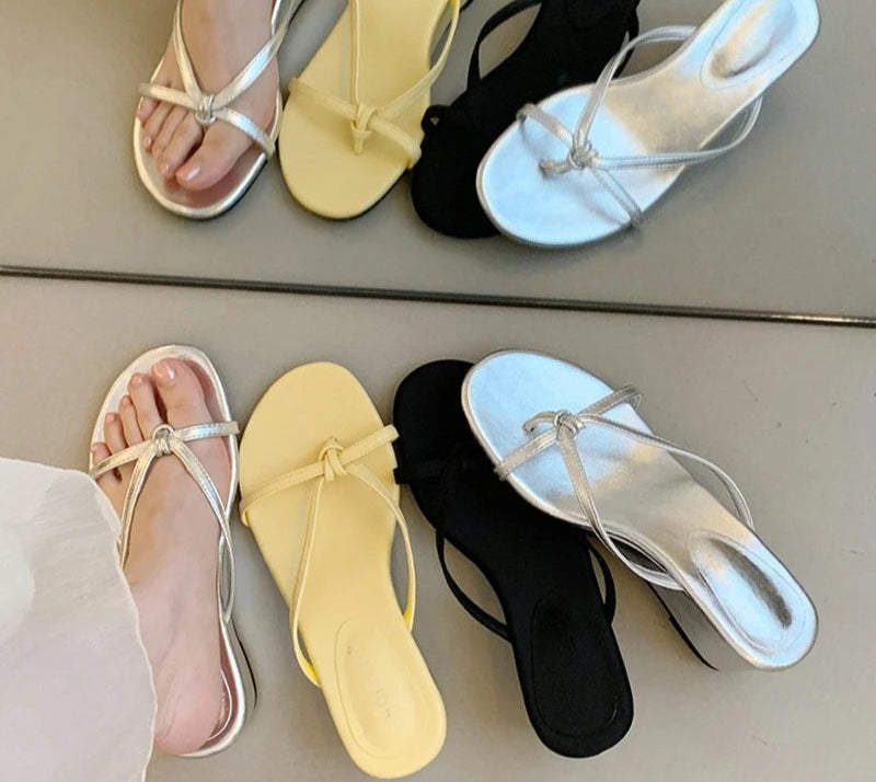 Clip Toe Wedges Heel Sandals