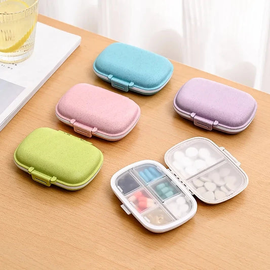 Pastel colours 8 Grids Organizer Container Travel Pill box