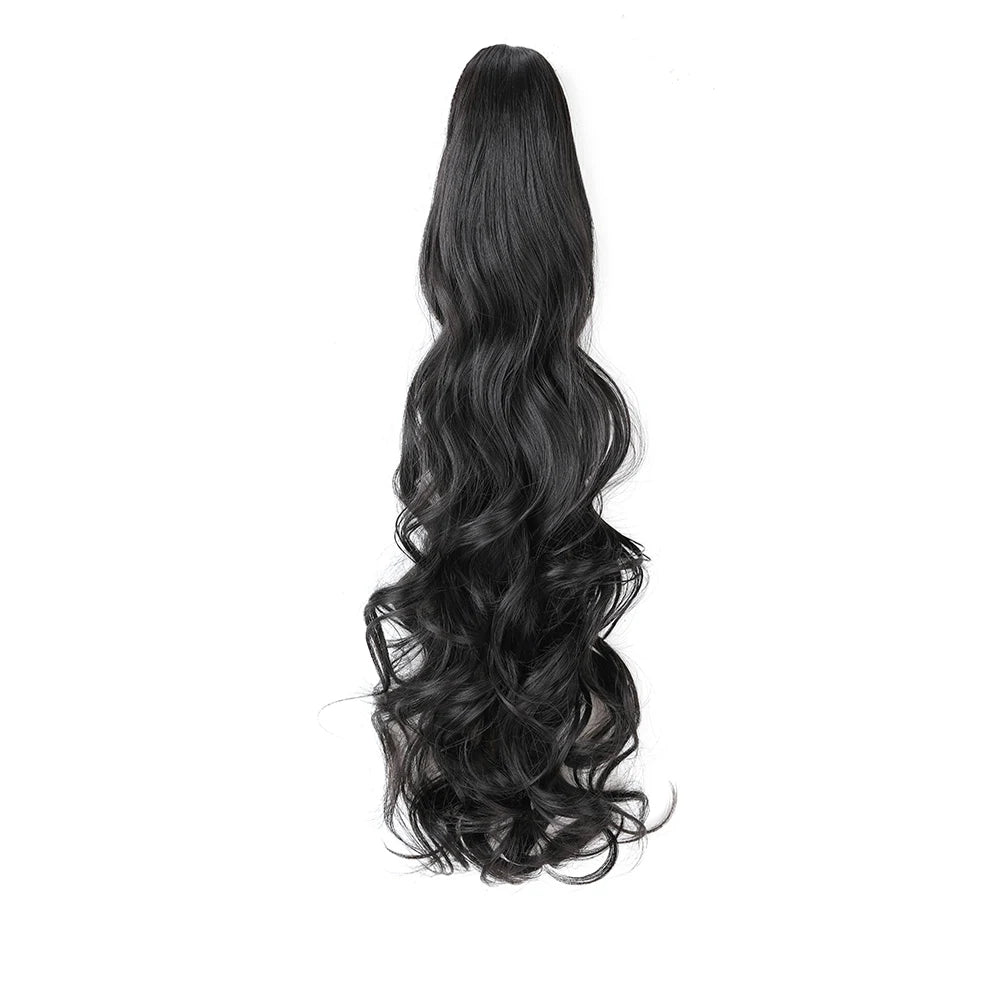 Ponytail Extension Synthetic Claw Clip in Hairpiece 2A
