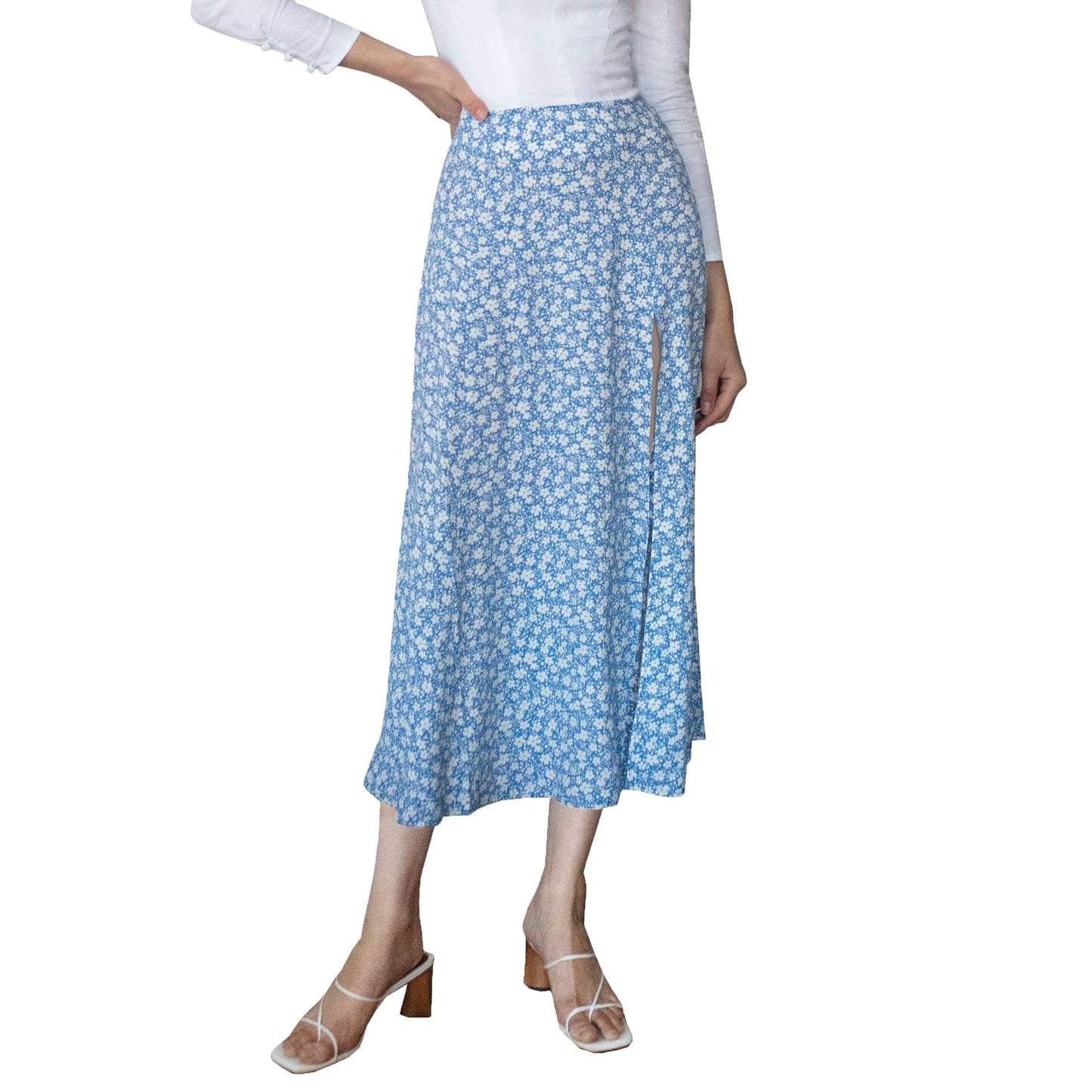 New Fashion vintage skirt blue