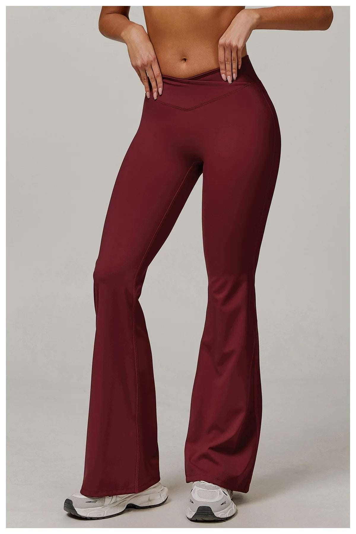 Bell Bottomed High Waist Wide Leg Gym Leggings