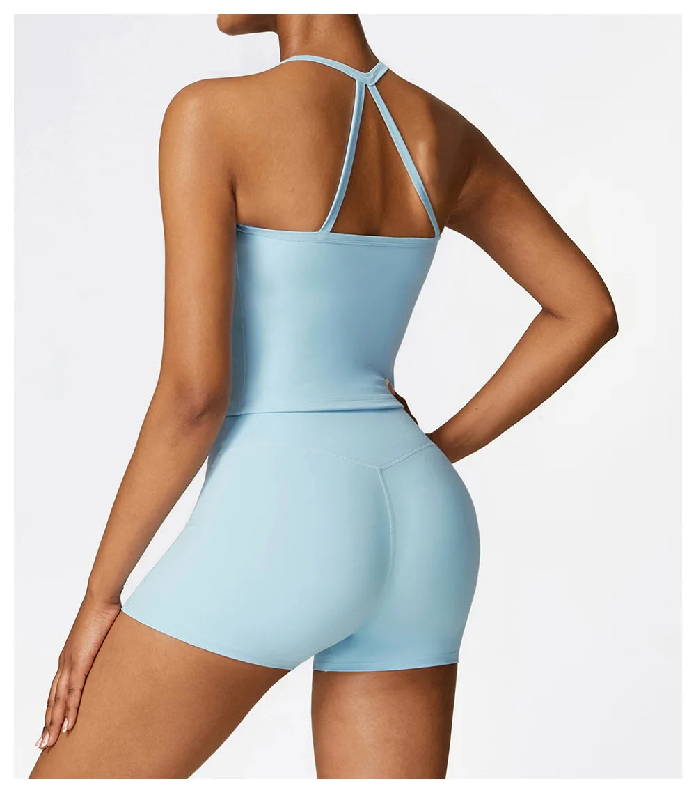 Cross Back Yoga Sports Bra