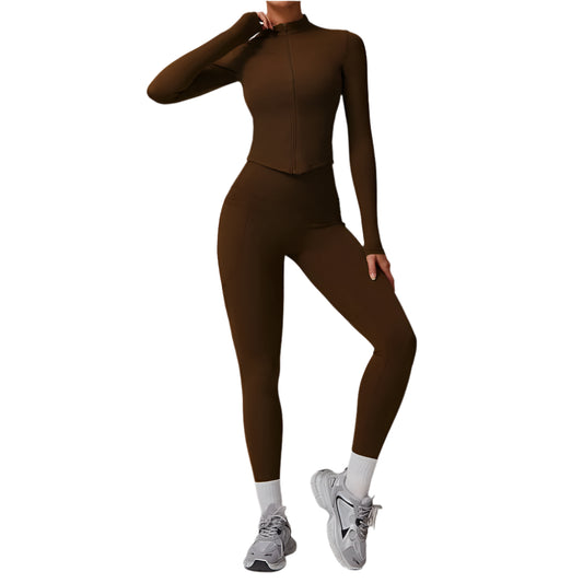 Yoga Workout Sportswear Gym long sleeve suit