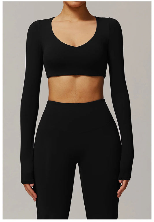 Long Sleeve Quick Dry Fitness Gym top