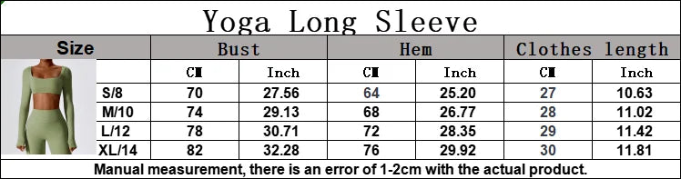 Long Sleeve square neck Workout Gym Top