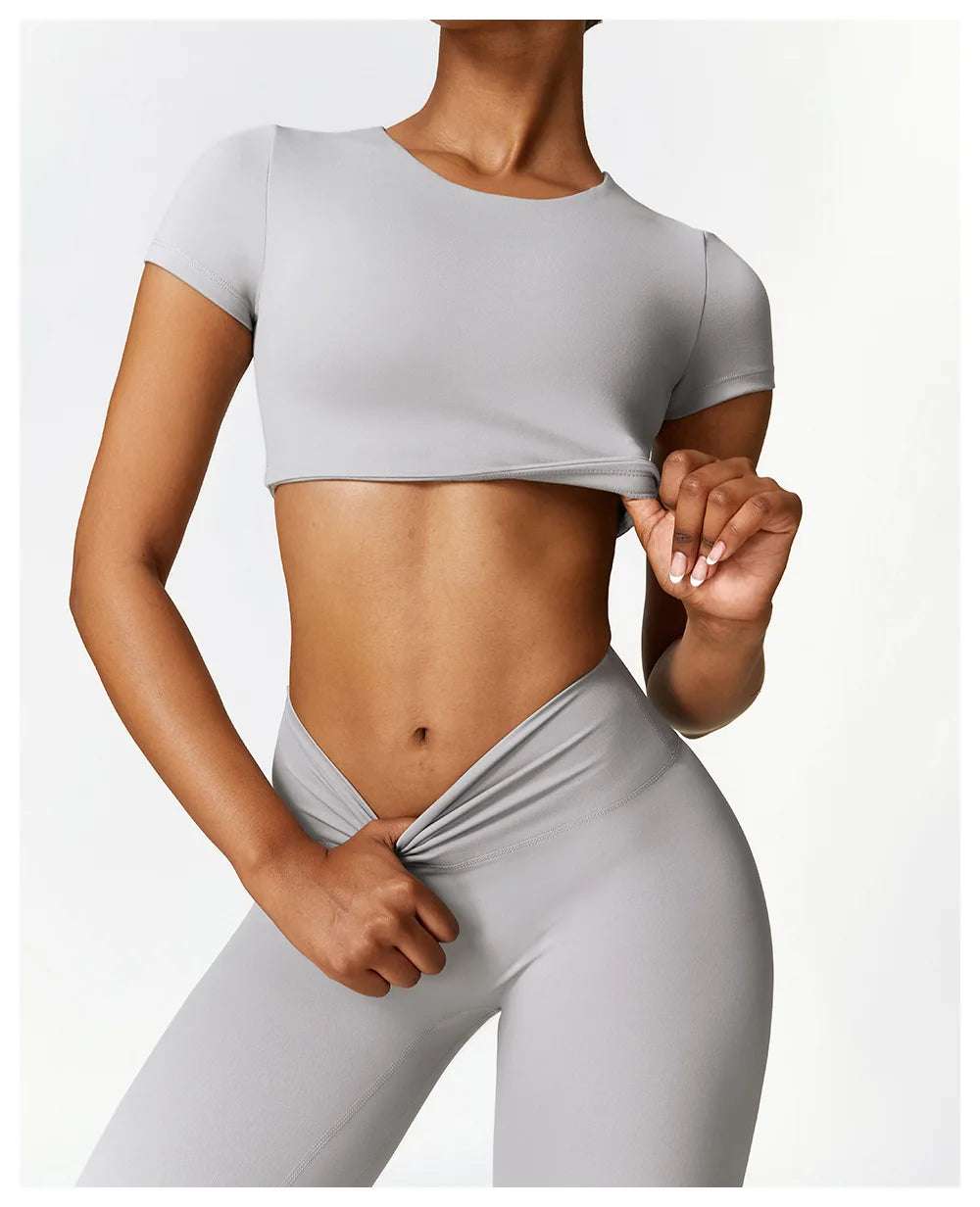 Seamless Yoga Workout Fitness Crop Top