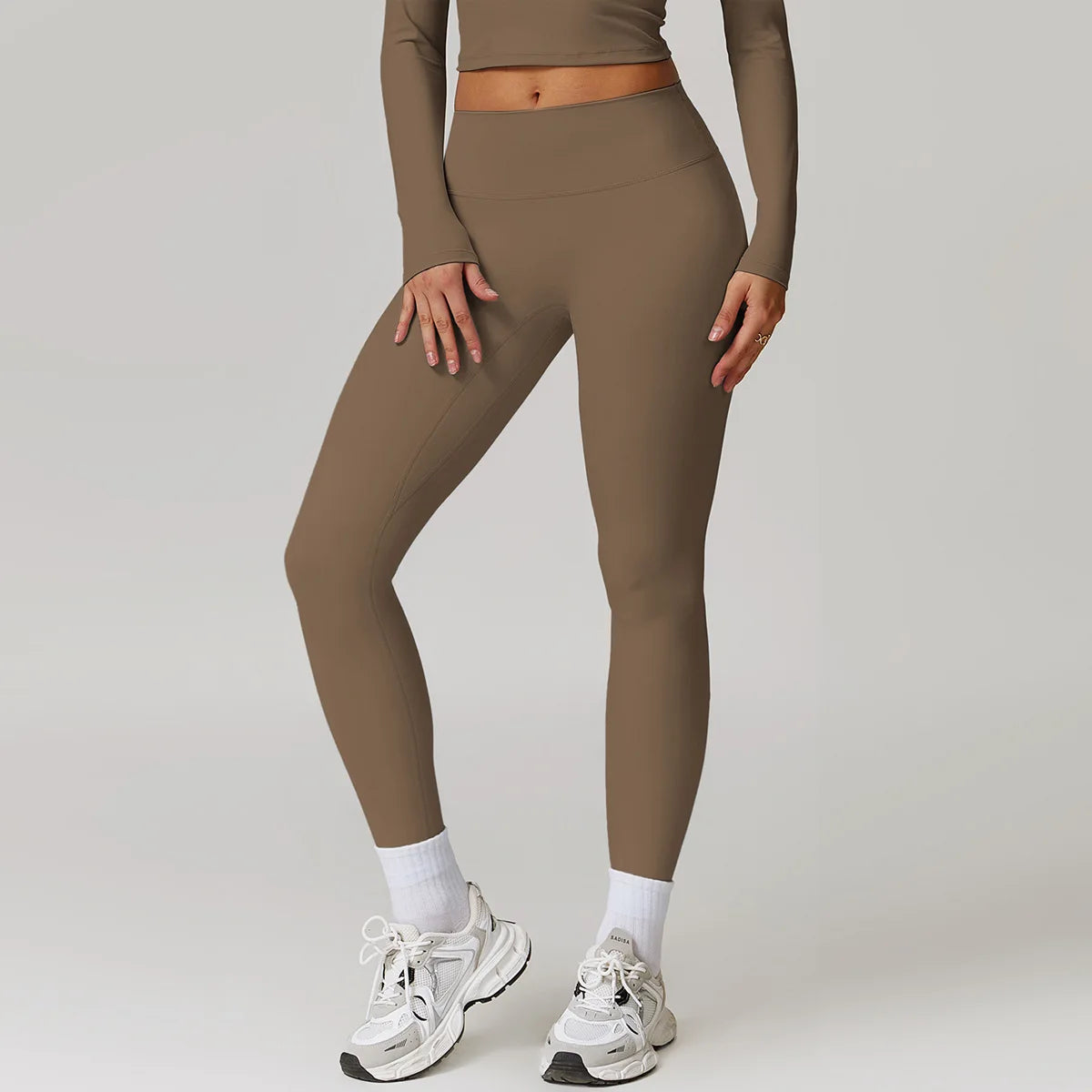 Impact Fitness Yoga Sports Leggings Mocha brown