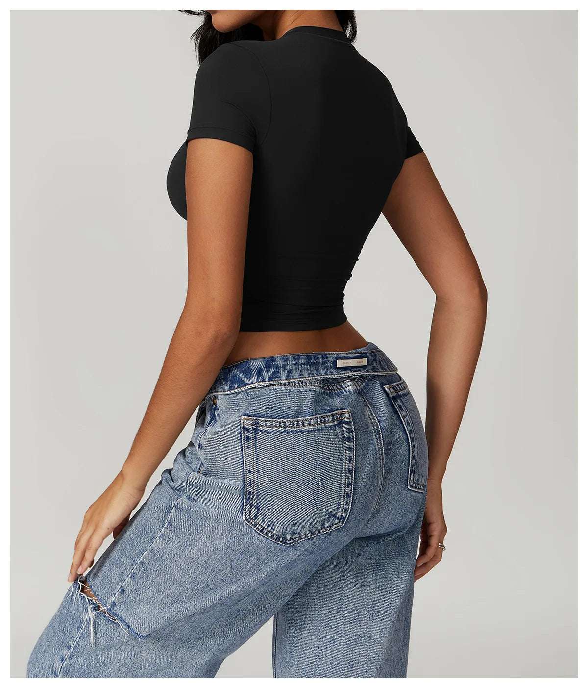 Short Sleeve Breathable Quick Dry Workout Gym Sports Yoga Top