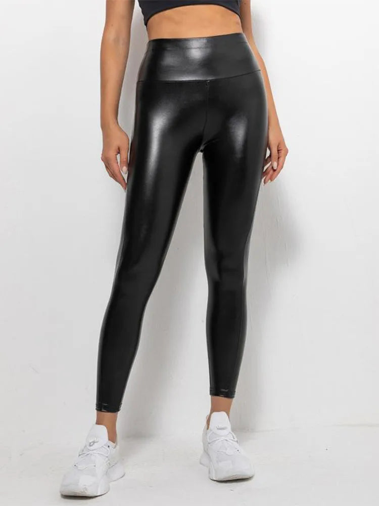 Butt Lift PU faux Leather casual Leggings
