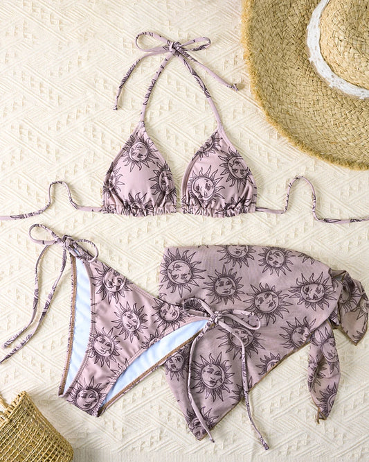 Women Sun Print Swimsuit 24024