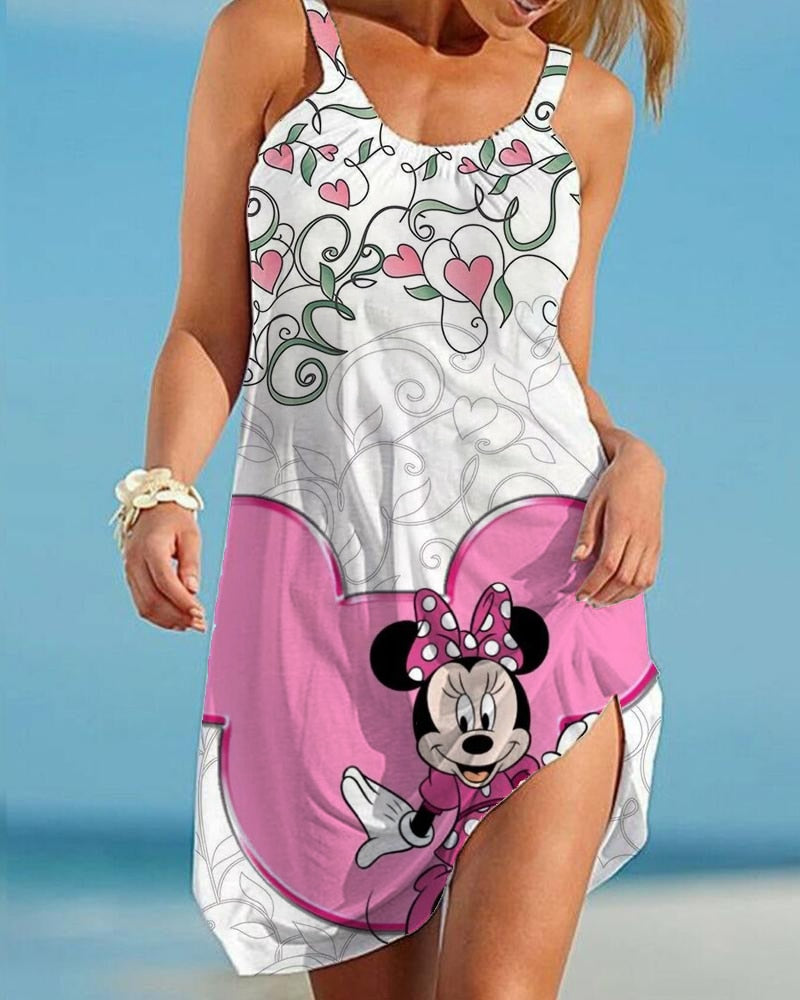 Casual Ladies Cartoon Character Dress AWZ3BD0076