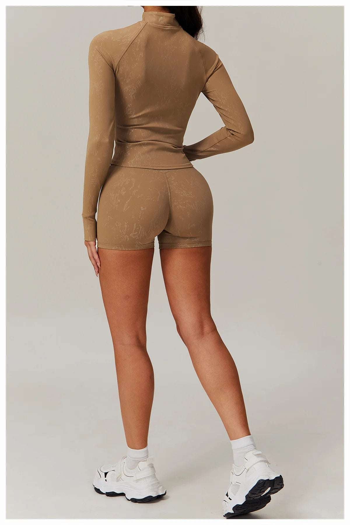 Zipper Long Sleeve Gym Workout Quick Dry Fitness Jacket