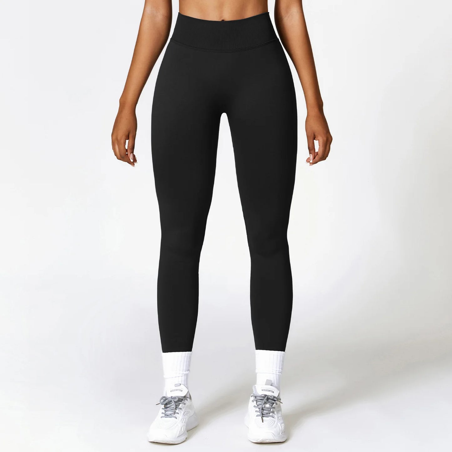 Women seamless Sports High Waist Fitness Leggings Advanced Black