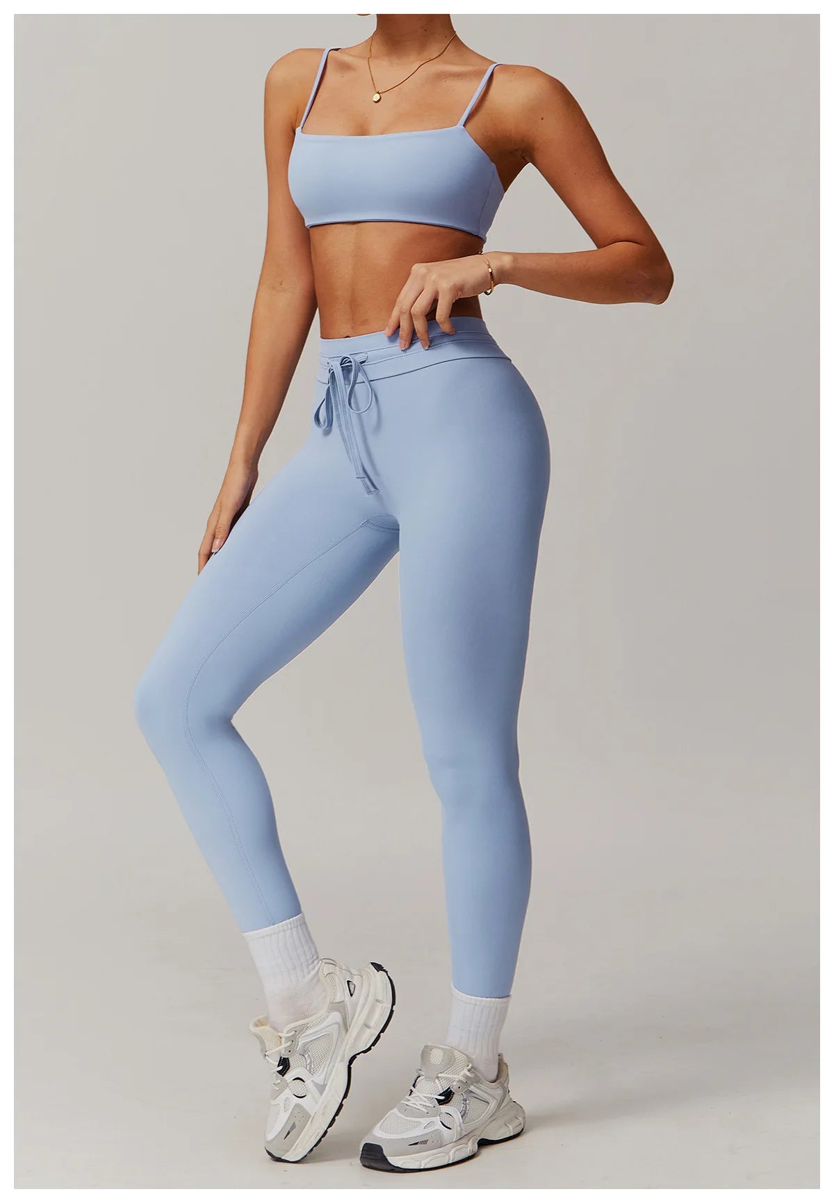 Drawstring High Waist Fitness Leggings