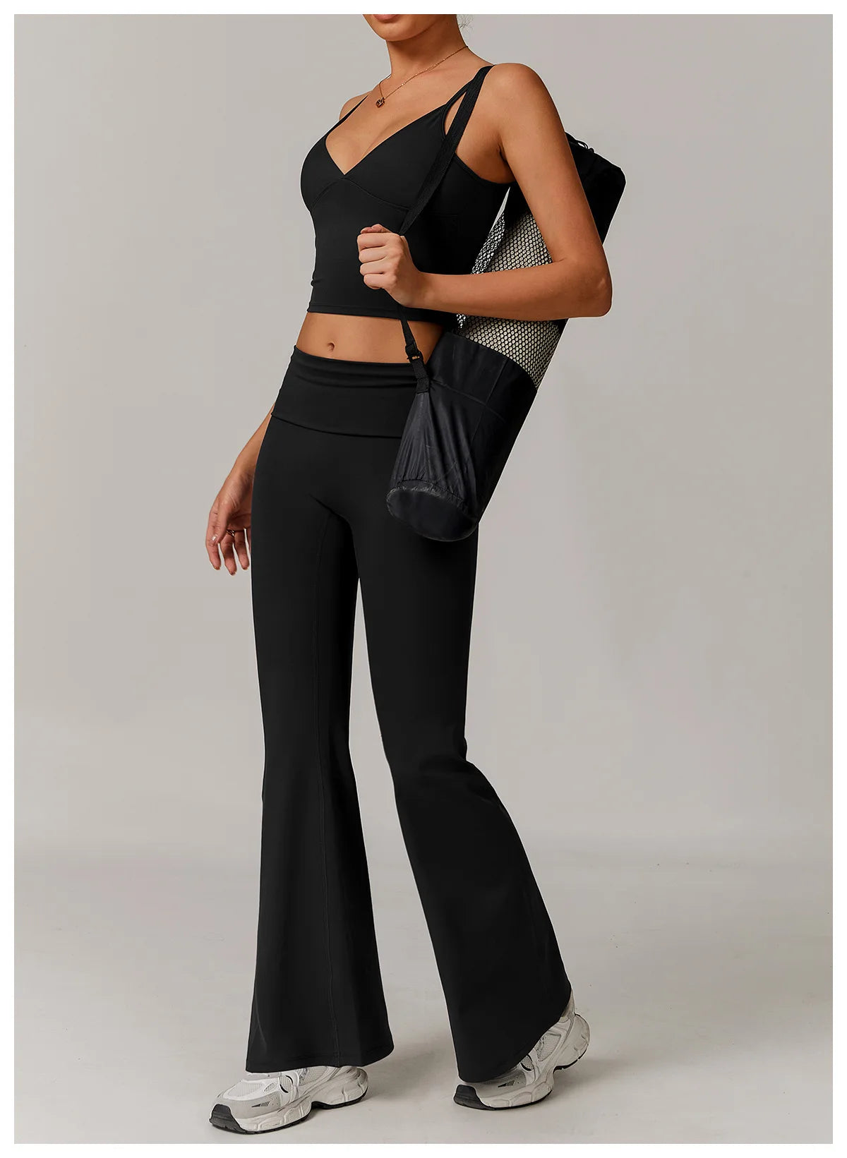 Bell-bottoms High Waist Wide Leg Fitness Workout Leggings