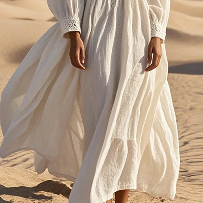 V Neck Bohemian Beach Long maxi Dress