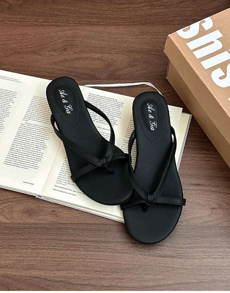 Clip Toe Wedges Heel Sandals