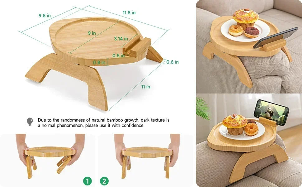 Sofa Arm Snack Tray