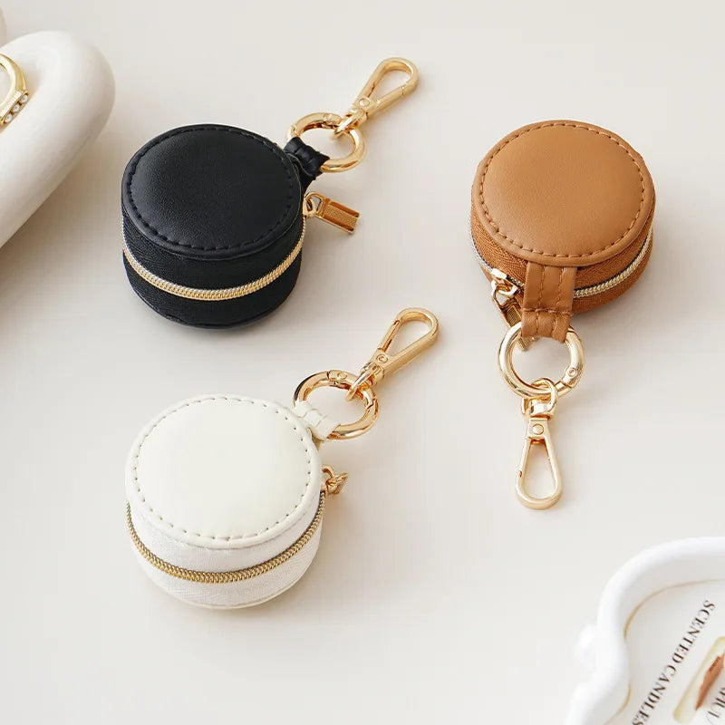 Portable Mini Round travel Jewelry Box
