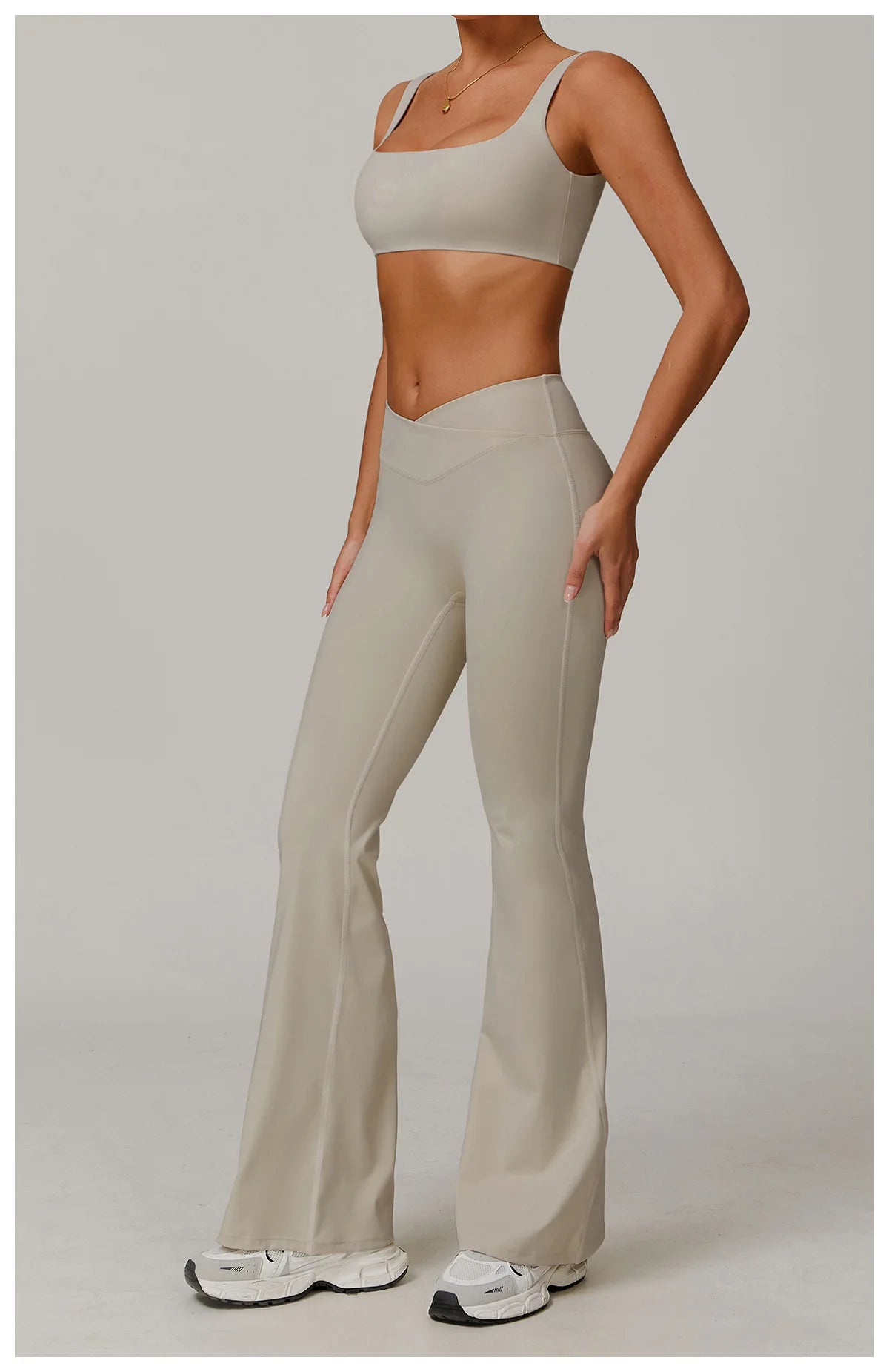 Bell Bottomed High Waist Wide Leg Gym Leggings