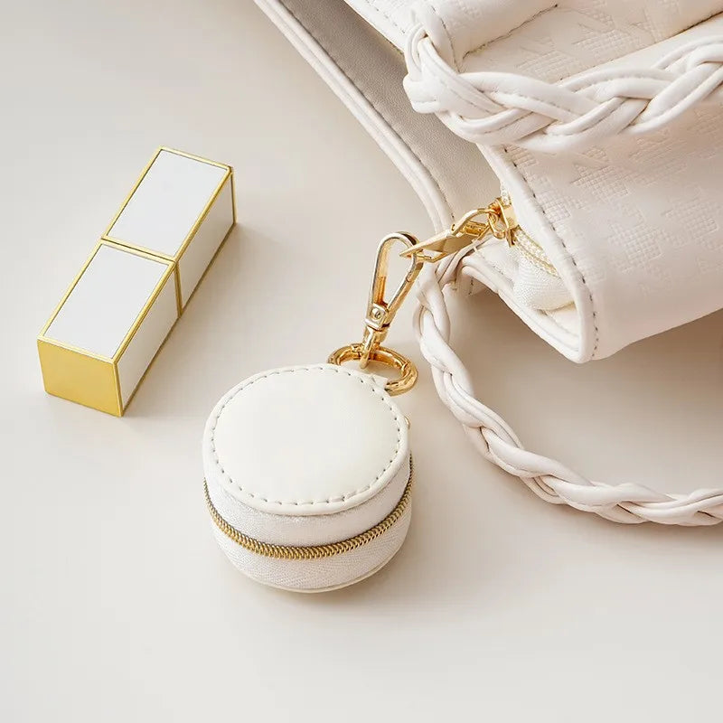 Portable Mini Round travel Jewelry Box