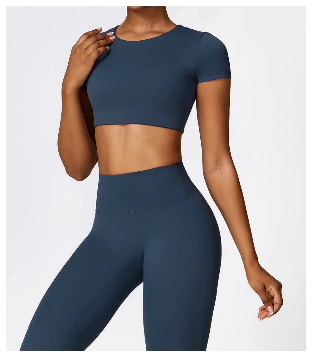 Seamless Yoga Workout Fitness Crop Top