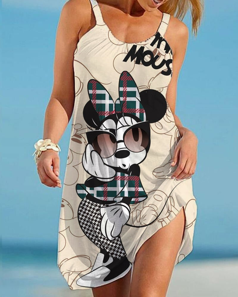 Casual Ladies Cartoon Character Dress AWZ3BD0102