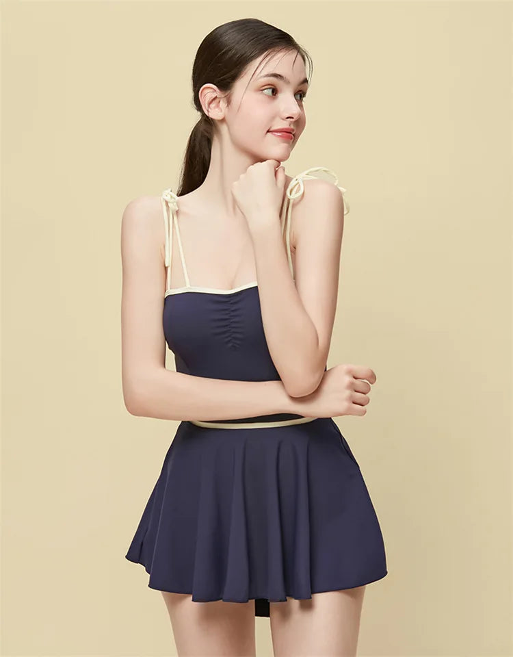 Monokini One Piece skirt dress Swimsuit