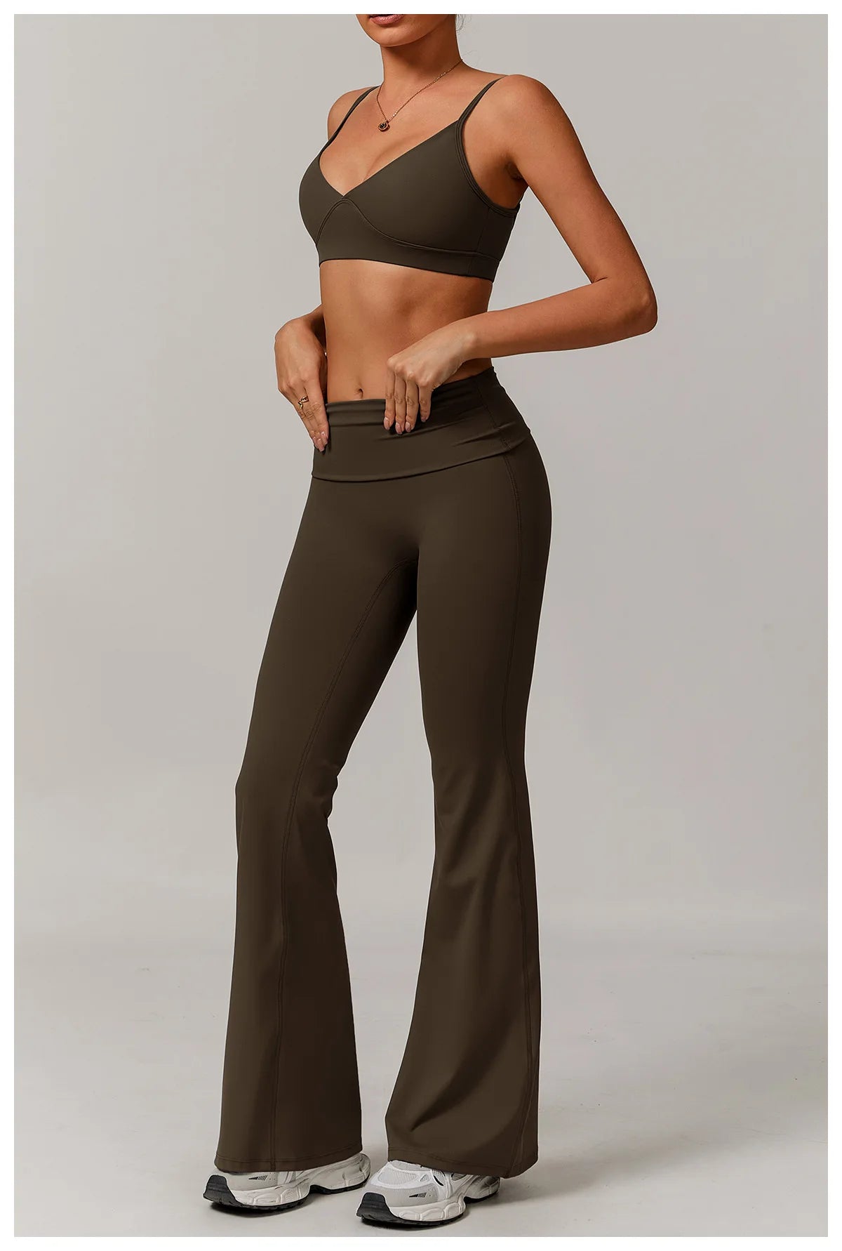 Bell-bottoms High Waist Wide Leg Fitness Workout Leggings