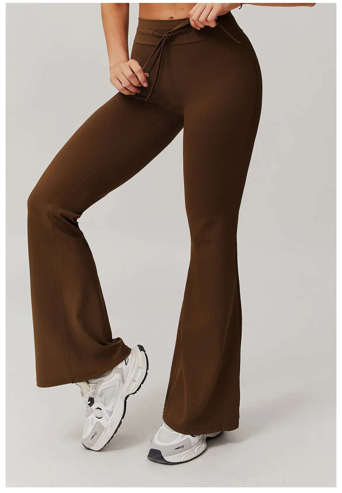 Wide Leg Bell-bottoms drawstring Sports Leggings