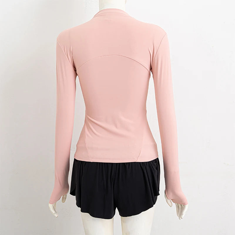 Long-sleeved zipper Fitness Running gym Top Jacket