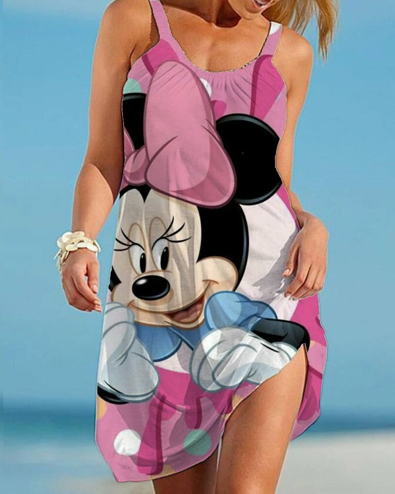 Casual Ladies Cartoon Character Dress AWZ3BD0080
