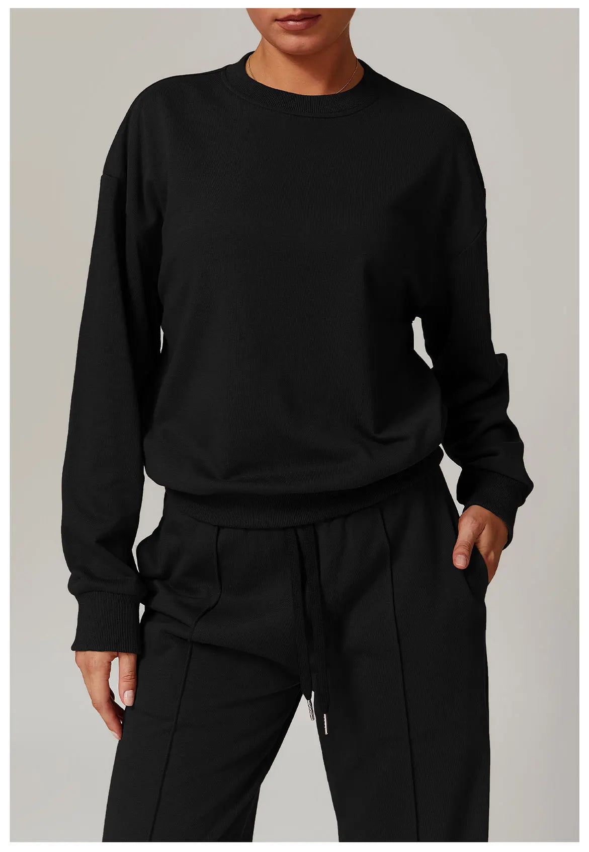 Round Neck Casual Women's sweatshirt