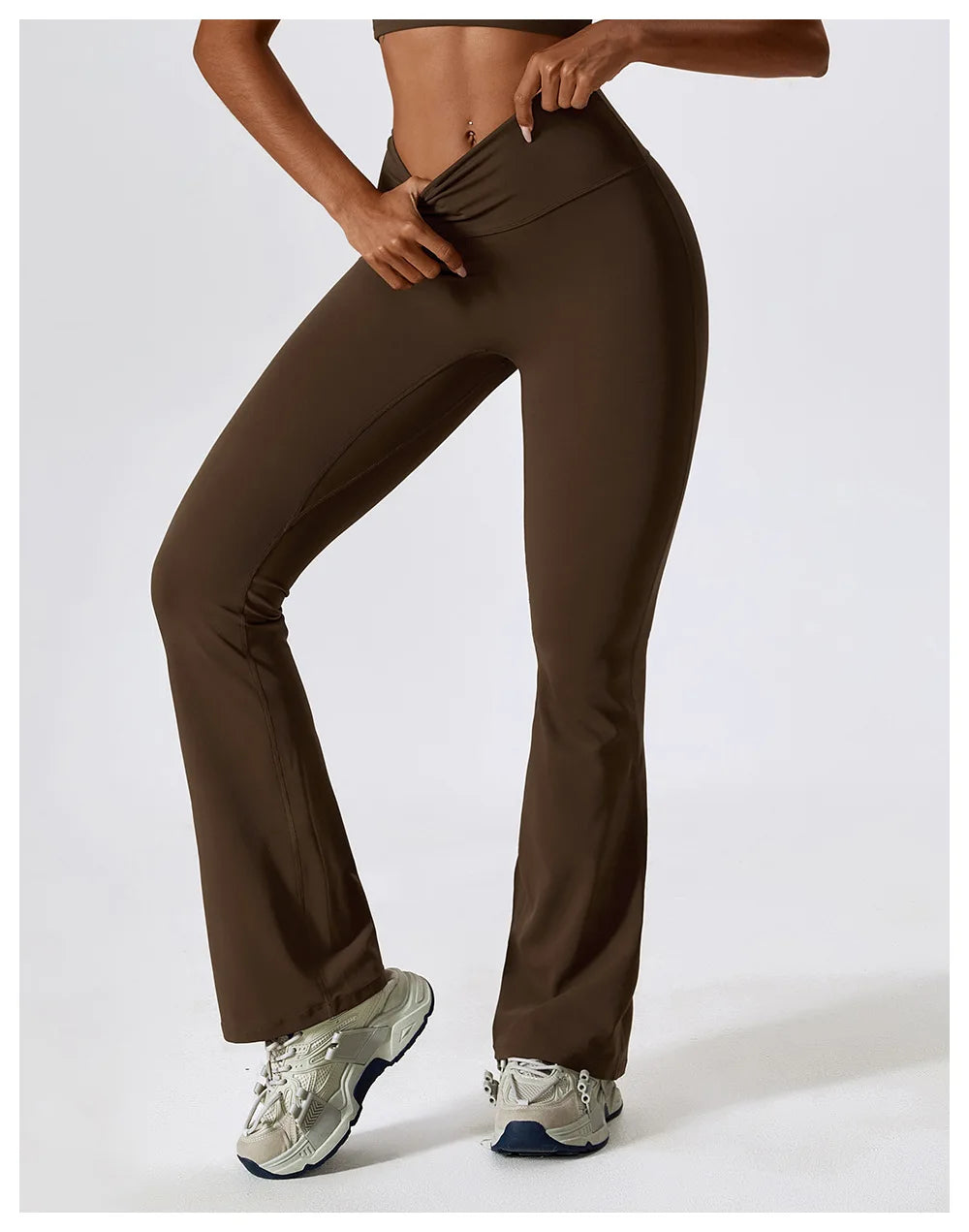 Wide-leg High Waist Flared Workout Bell-bottoms Yoga leggings