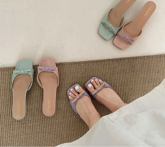 Open Toe Slide Casual Butterfly-knot Dress Sandals