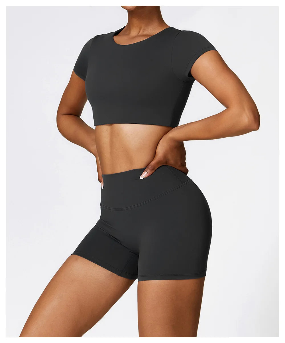 Seamless Yoga Workout Fitness Crop Top