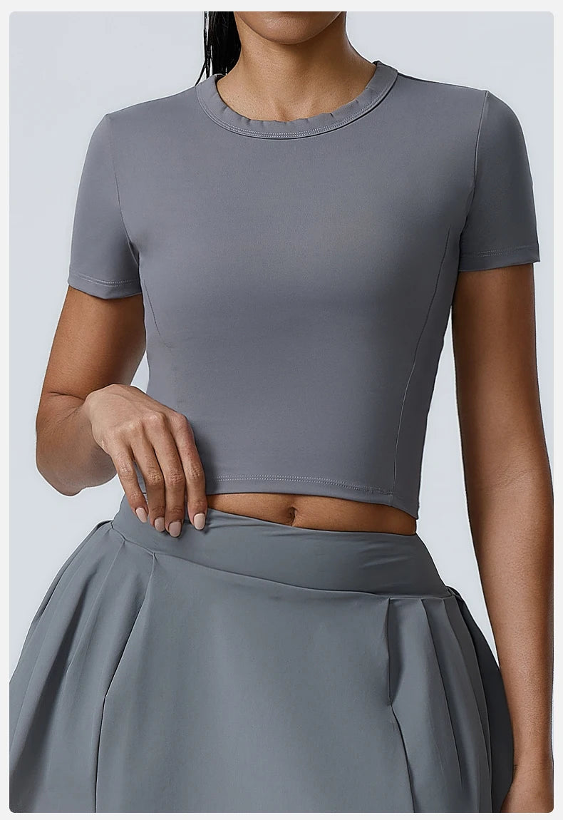 Workout Short Sleeve Yoga gym top