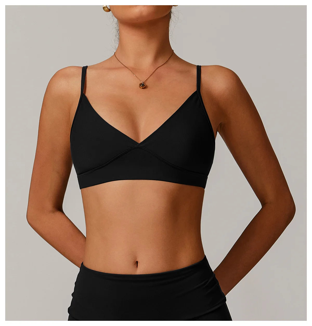 Breathable Shockproof Push Up gym Workout Top