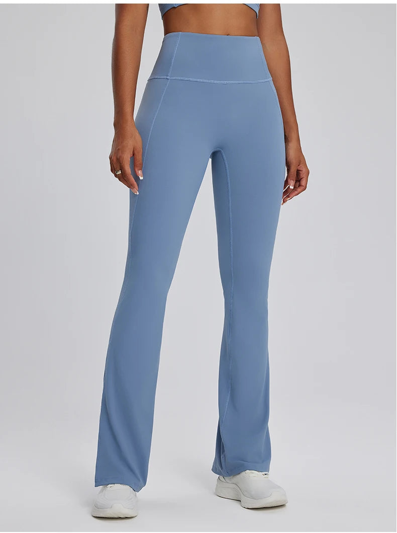 High waisted Flared gym workout Leggings