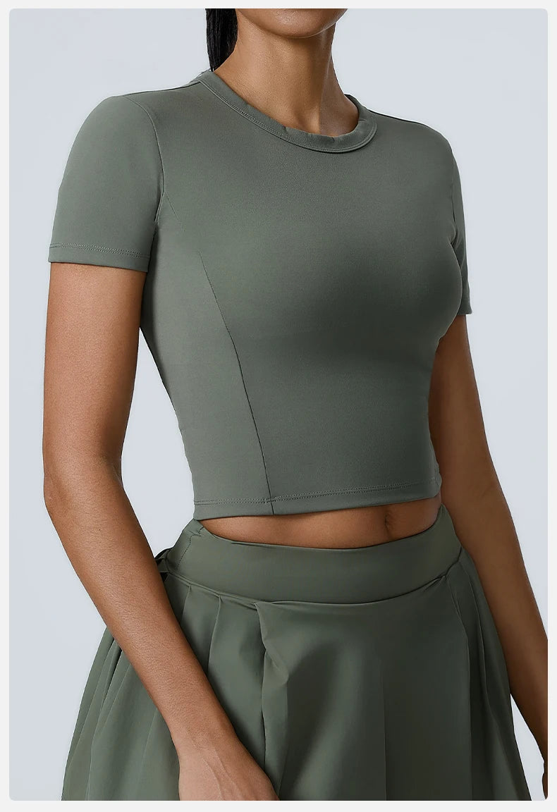 Workout Short Sleeve Yoga gym top