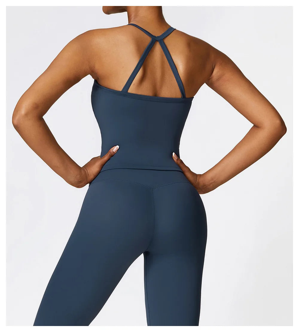 Cross Back Yoga Sports Bra