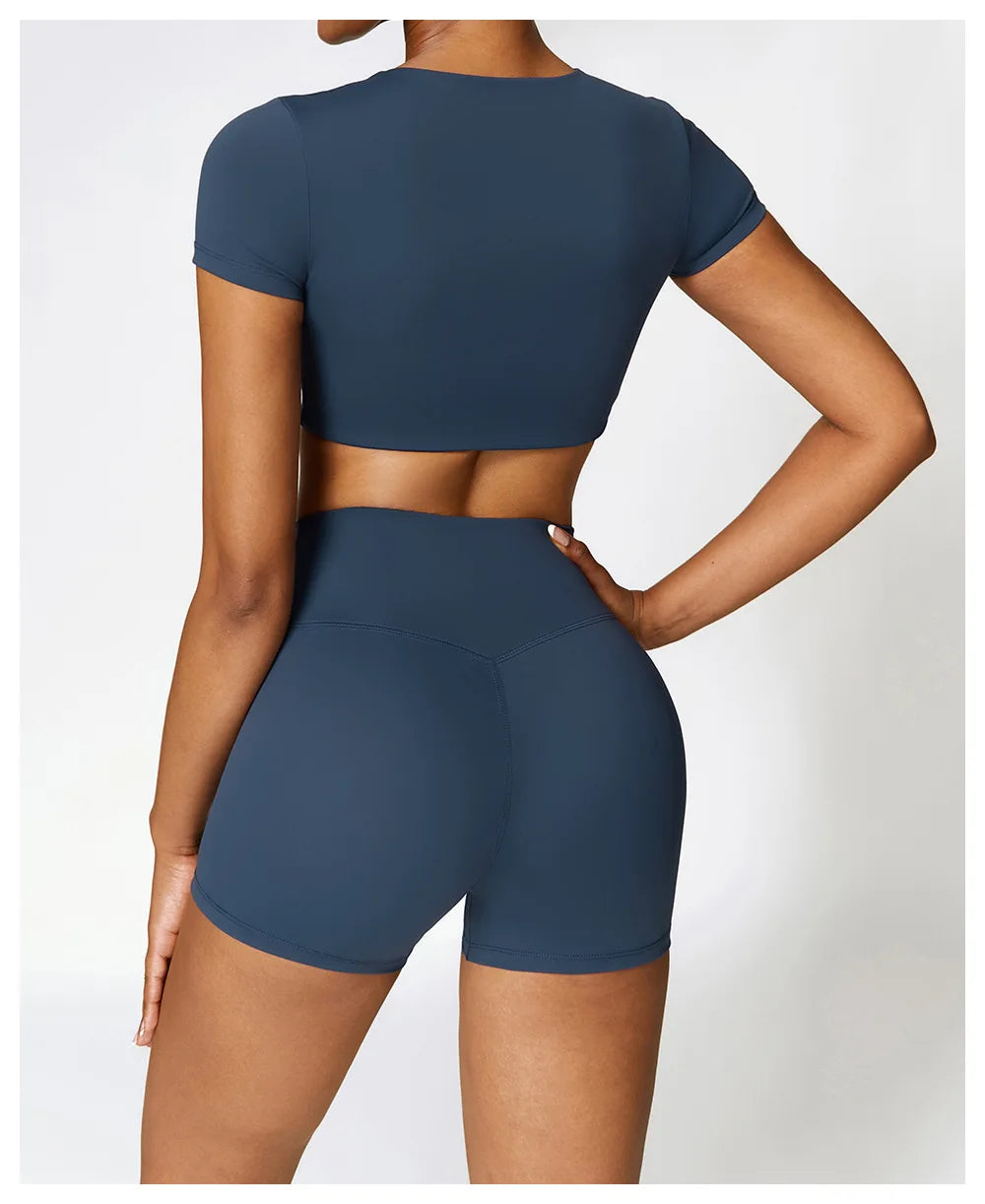 Seamless Yoga Workout Fitness Crop Top