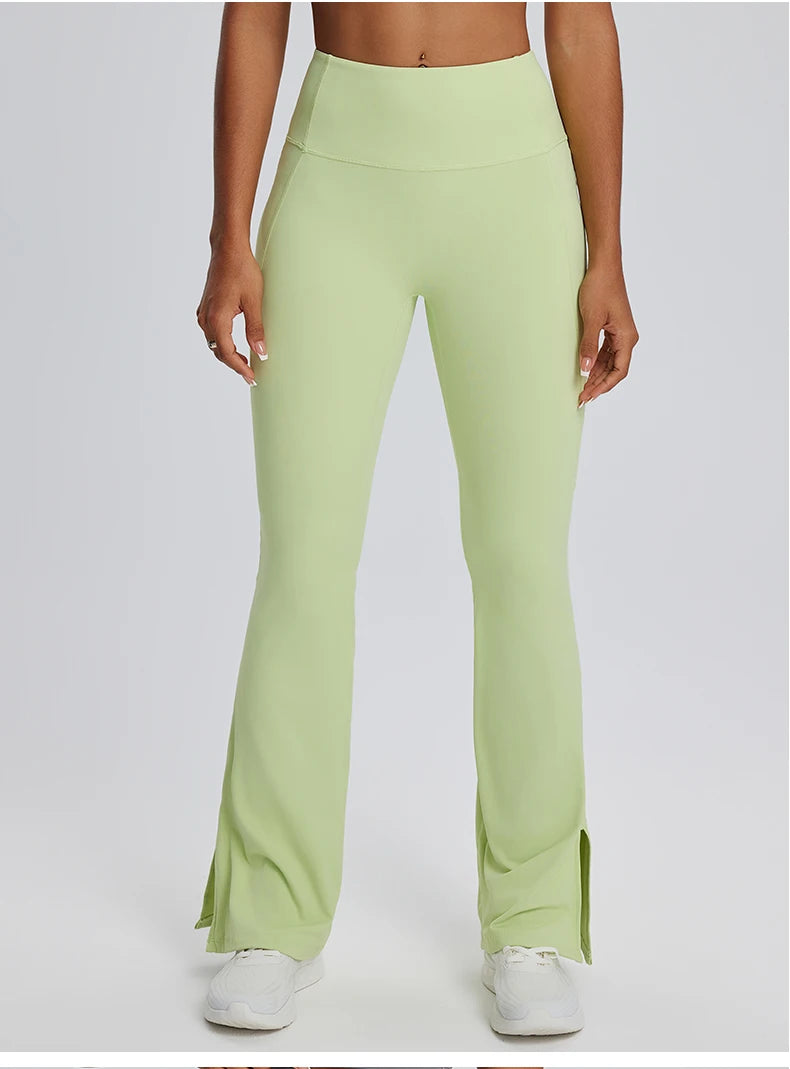 High waisted Flared gym workout Leggings