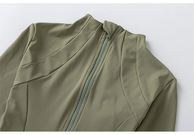 Long-sleeved zipper Fitness Running gym Top Jacket